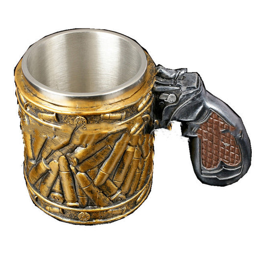 Bullet Stainless Steel Cup Personalized Pistol Style Beer Cup